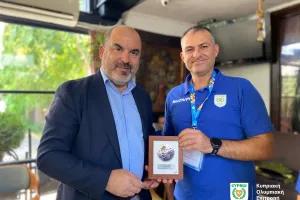 Επίσκεψη του Πρέσβη κ. Αντρέα Φωτίου στην Κυπριακή αποστολή στο EYOF 2025