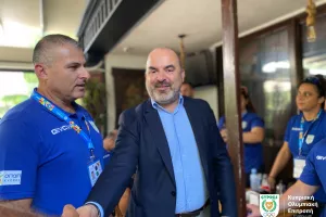 Επίσκεψη του Πρέσβη κ. Αντρέα Φωτίου στην Κυπριακή αποστολή στο EYOF 2025