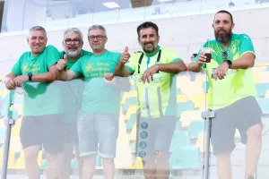 (Φώτος) Ο κόσμος της ΑΕΚ με Celje