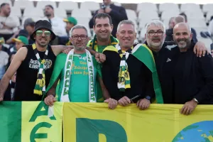 Φωτορεπορτάζ/Οι ΑΕΚτζήδες στο "Παρτιζάνα"