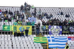 Φωτορεπορτάζ/Οι ΑΕΚτζήδες στο "Παρτιζάνα"