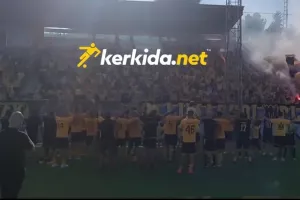 Οι παλαίμαχοι... ένιωσαν ξανά ενεργοί - Συνθήματα με τους ΑΕΛίστες! (Βίντεο Kerkida)