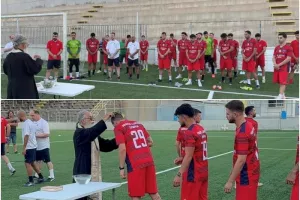 Πρώτη προπόνηση και αγιασμός για την Αλκή (φώτος)