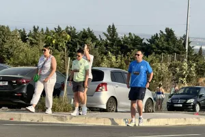 (ΦΩΤΟΣ Kerkida) Από νωρίς στο γήπεδο οι Παφίτες 