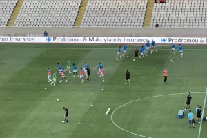 (Βίντεο-Φώτος kerkida) Το ζέσταμα στο ΓΣΠ