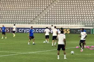 (Βίντεο-Φώτος Kerkida) Προπόνηση του Ερυθρού Αστέρα στο "Αλφαμέγα"