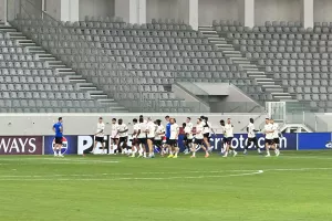 (Βίντεο-Φώτος Kerkida) Προπόνηση του Ερυθρού Αστέρα στο "Αλφαμέγα"