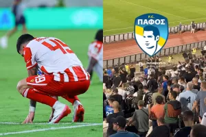 (BINTEO) Οι οπαδοί της Παρτίζαν τρολάρουν... τον Ερυθρό με "Πάφος ολέ"