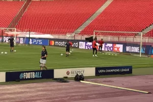 Η προπόνηση της Πάφου στο "Rajko Mitić Stadium" (Φώτος/Βίντεο Kerkida)