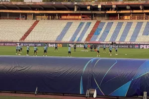 Η προπόνηση της Πάφου στο "Rajko Mitić Stadium" (Φώτος/Βίντεο Kerkida)