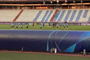 Η προπόνηση της Πάφου στο "Rajko Mitić Stadium" (Φώτος/Βίντεο Kerkida)