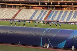 Η προπόνηση της Πάφου στο "Rajko Mitić Stadium" (Φώτος/Βίντεο Kerkida)