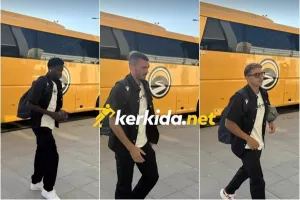 Η άφιξη της ΑΕΛ (Φώτος kerkida)