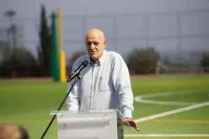 Ο Πρόεδρος του ΚΟΑ εγκαινίασε το Αθλητικό Κέντρο Φούτσαλ στην Αραδίππου