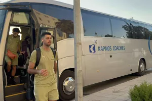 Η άφιξη της ΑΕΚ (φώτος)