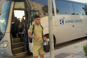 Η άφιξη της ΑΕΚ (φώτος)