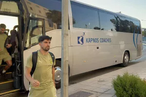 Η άφιξη της ΑΕΚ (φώτος)