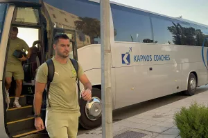 Η άφιξη της ΑΕΚ (φώτος)