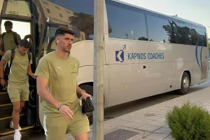 Η άφιξη της ΑΕΚ (φώτος)