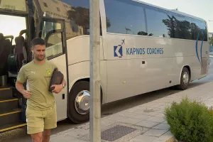 Η άφιξη της ΑΕΚ (φώτος)