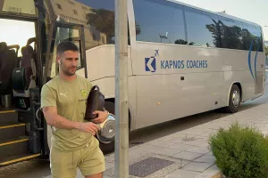 Η άφιξη της ΑΕΚ (φώτος)