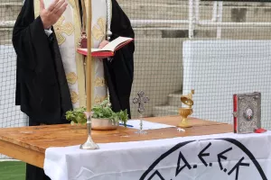Ο Αγιασμός της ΠΑΕΕΚ (Φώτος)