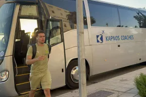 Η άφιξη της ΑΕΚ (φώτος)