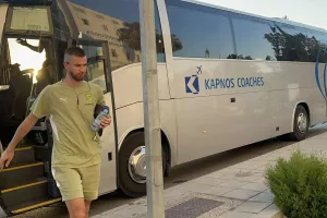 Η άφιξη της ΑΕΚ (φώτος)