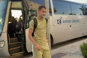 Η άφιξη της ΑΕΚ (φώτος)