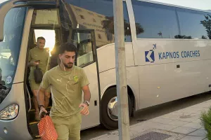 Η άφιξη της ΑΕΚ (φώτος)