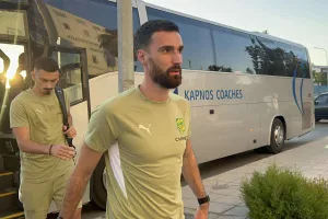 Η άφιξη της ΑΕΚ (φώτος)