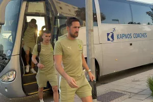 Η άφιξη της ΑΕΚ (φώτος)