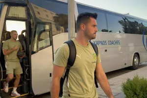 Η άφιξη της ΑΕΚ (φώτος)
