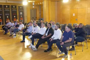(Φώτος) Συνάντηση προέδρων-Νταμάτο: "Σε 35 αγώνες είχαμε δύο σοβαρά λάθη"