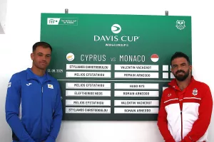 Davis Cup: Με στόχο μια ιστορική επιτυχία, η Κύπρος υποδέχεται το Μονακό στο World Group II 