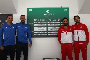 Davis Cup: Με στόχο μια ιστορική επιτυχία, η Κύπρος υποδέχεται το Μονακό στο World Group II 