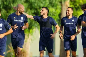 (Φώτος Kerkida) Η προπόνηση της Εθνικής μας 