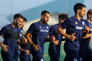 (Φώτος Kerkida) Η προπόνηση της Εθνικής μας 