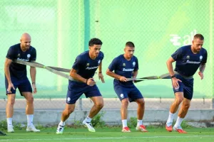 (Φώτος Kerkida) Η προπόνηση της Εθνικής μας 