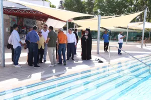 (Φώτος) Εγκαινιάστηκε το αναβαθμισμένο Δημοτικό και Ολυμπιακό Κολυμβητήριο Λευκωσίας