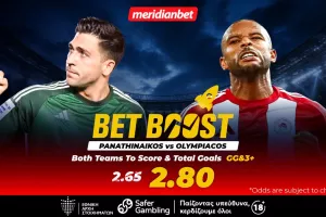 Παναθηναϊκός-Ολυμπιακός: Ντερμπάρα με bet boost στο 2.80! - Φοβερές ευκαιρίες με τρομερό μπόνους