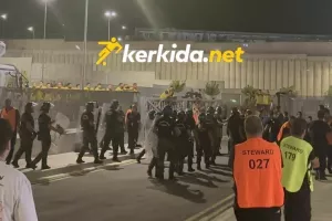 Τα άκουσαν απ' τους ΑΕΛίστες οι παίκτες (Φώτος/Βίντεο Kerkida)