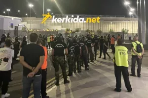 Τα άκουσαν απ' τους ΑΕΛίστες οι παίκτες (Φώτος/Βίντεο Kerkida)