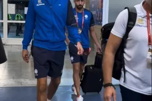 (Φώτος) Η άφιξη της Εθνικής μας
