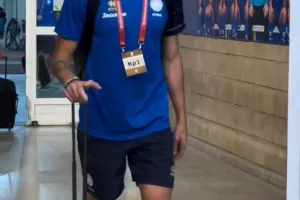 (Φώτος) Η άφιξη της Εθνικής μας