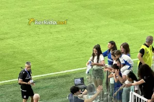 Έδωσε χαρά σε μικρή φίλη του Απόλλωνα ο Βούρος!