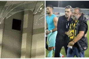 Ξέσπασμα στο μπουθ του Ηλιόπουλου- Έσπασε το τζάμι