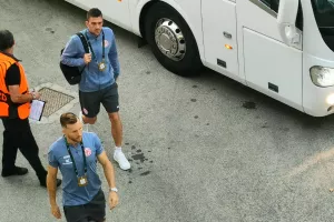 Φώτος Kerkida από την άφιξη της Mainz