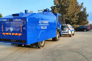ΦΩΤΟΣ Kerkida-Ισχυρή αστυνομική δύναμη