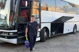 (Φώτος Kerkida) Η άφιξη του Εθνικού  